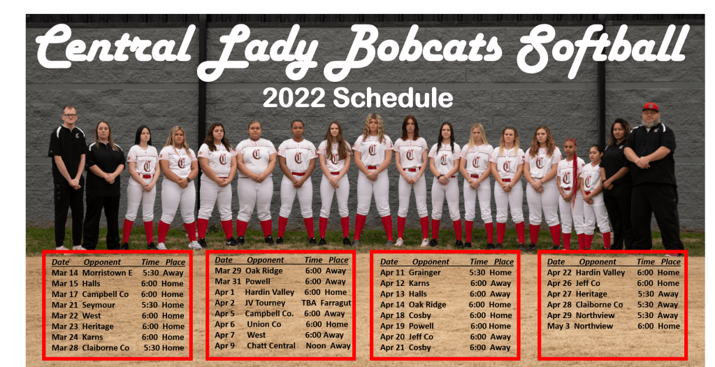 Softball team picture
